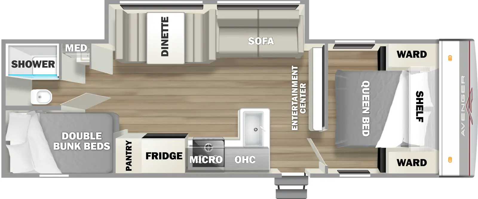 Avenger 26DBSLE Floorplan